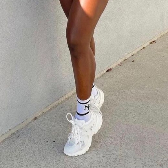 𝙉𝙀𝙒 𝙄𝙉🖤Cool Muse Platform Sneaker -  WHITE - Picture 7 of 8